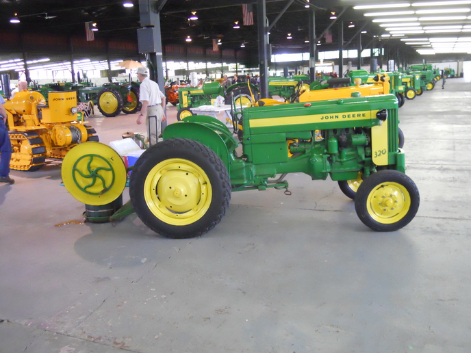 John Deere 320 Making Ice cream with 20 quart ice cream freezer with PTO